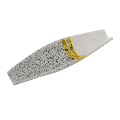 Alexandra House Living Centerpiece Weiß Silber Keramik – Produktbild 1
