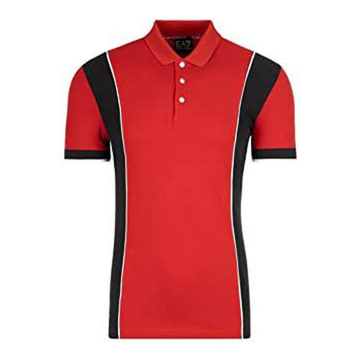 Armani Jeans Herren Kurzarm Poloshirt Shirt C1450 Rot