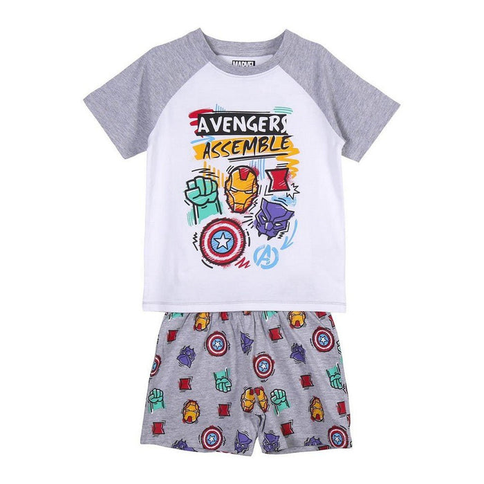 Avengers Summer Pyjama The Grau Weiß