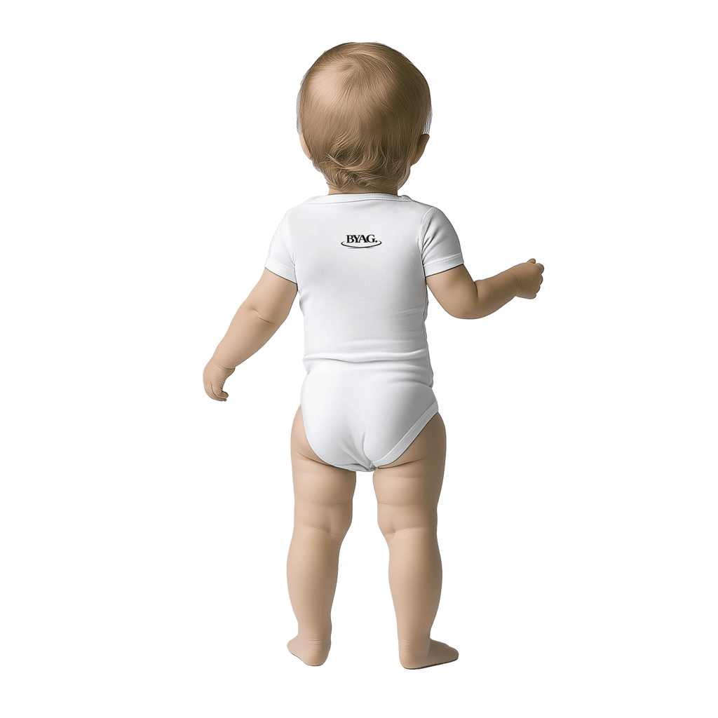 BYAG. Baby Short Sleeve Bodysuit – White - BYAG.DEPrint MaterialBYAG.DEBYAG.DE#original_value#12M