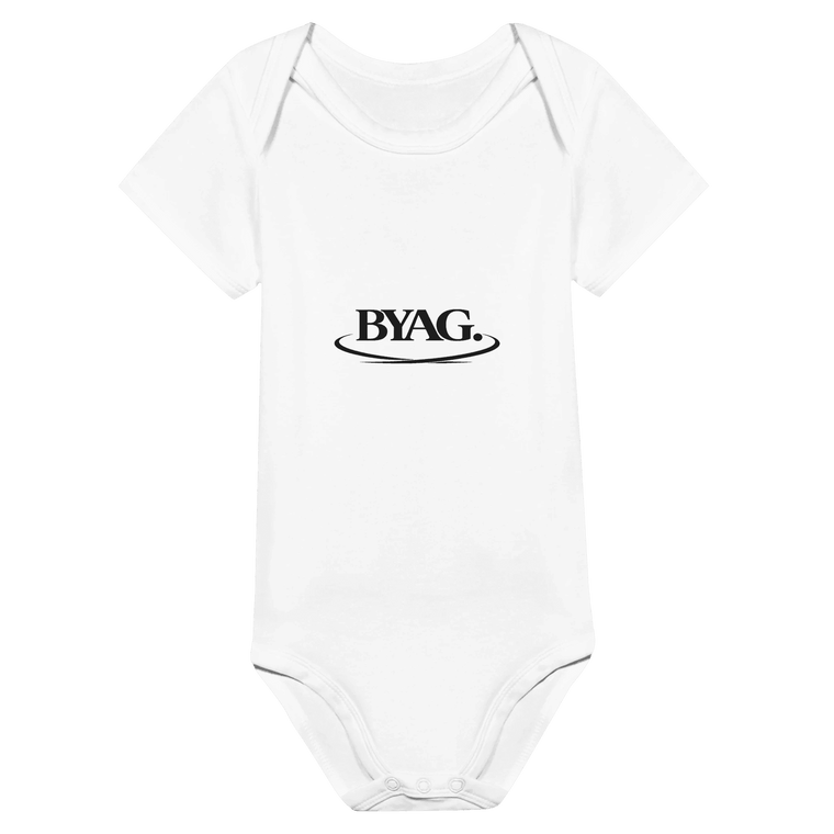 BYAG. Baby Short Sleeve Bodysuit – White