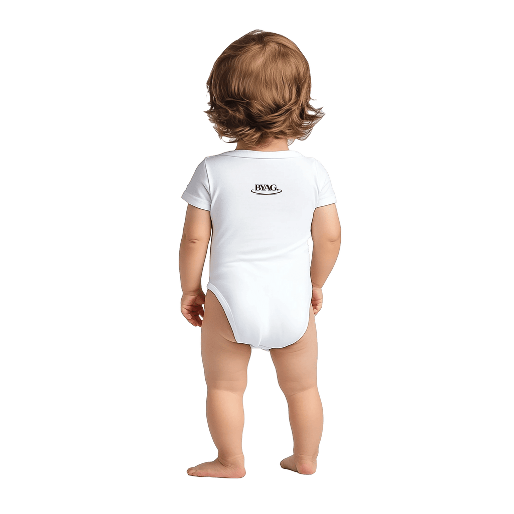 BYAG. Baby Short Sleeve Bodysuit – White - BYAG.DEPrint MaterialBYAG.DEBYAG.DE#original_value#12M