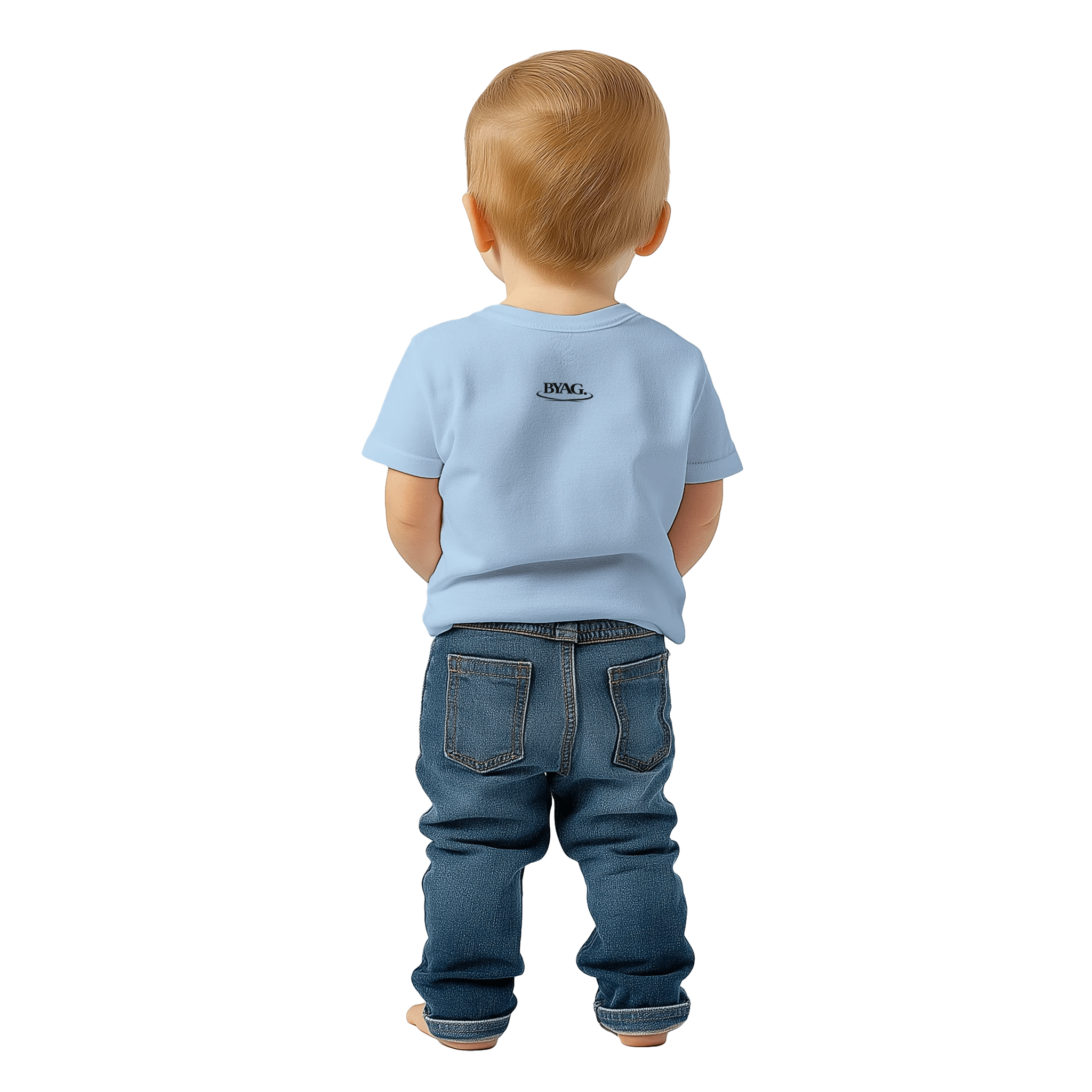 BYAG. Baby Cotton T-Shirt – Blue - BYAG.DEPrint MaterialBYAG.DEBYAG.DE#original_value#12M