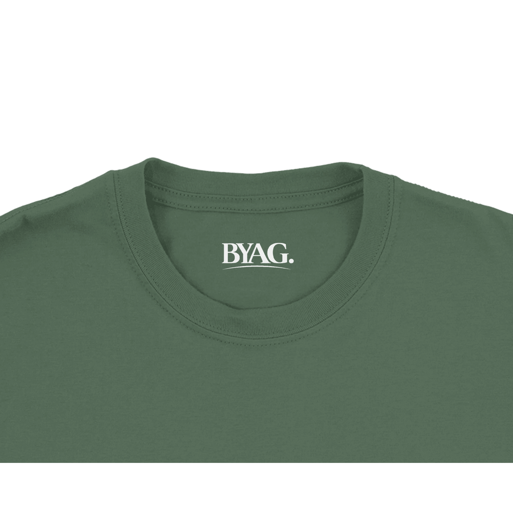 BYAG. Everyday Crewneck T-Shirt – Green - BYAG.DEPrint MaterialBYAG.DEBYAG.DE#original_value#S