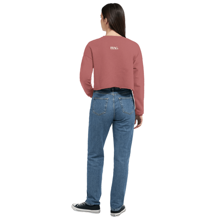BYAG. Everyday Cropped Sweatshirt – Dusty Rose