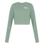 BYAG. Everyday Cropped Sweatshirt – Sage Green - BYAG.DEPrint MaterialBYAG.DEBYAG.DE#original_value#S