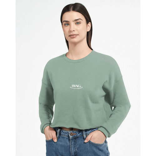 BYAG. Everyday Cropped Sweatshirt – Dusty Blue von BYAG. | BYAG.