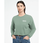 BYAG. Everyday Cropped Sweatshirt – Sage Green - BYAG.DEPrint MaterialBYAG.DEBYAG.DE#original_value#S