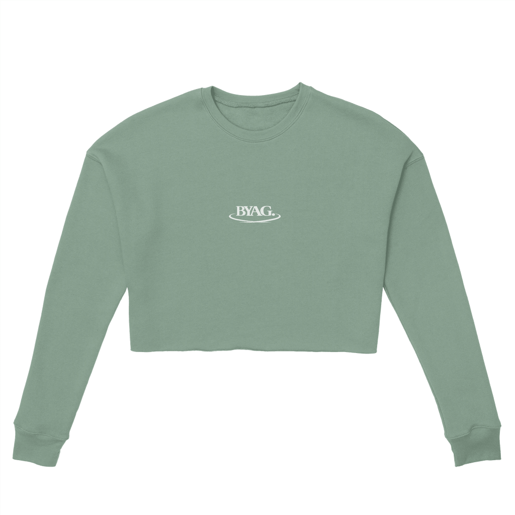 BYAG. Everyday Cropped Sweatshirt – Dusty Blue - BYAG.DEPrint MaterialBYAG.DEBYAG.DE#original_value#S