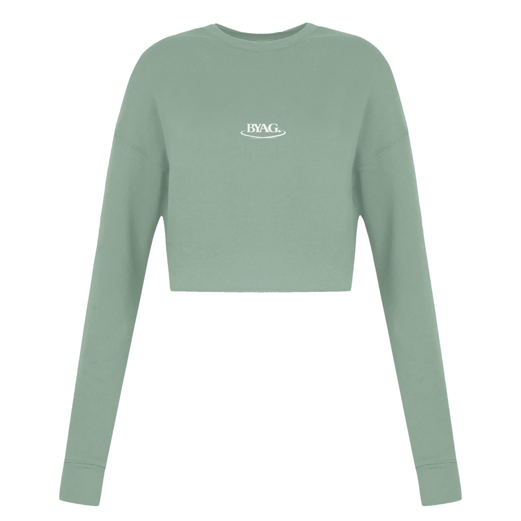 BYAG. Everyday Cropped Sweatshirt – Dusty Blue - BYAG.DEPrint MaterialBYAG.DEBYAG.DE#original_value#S