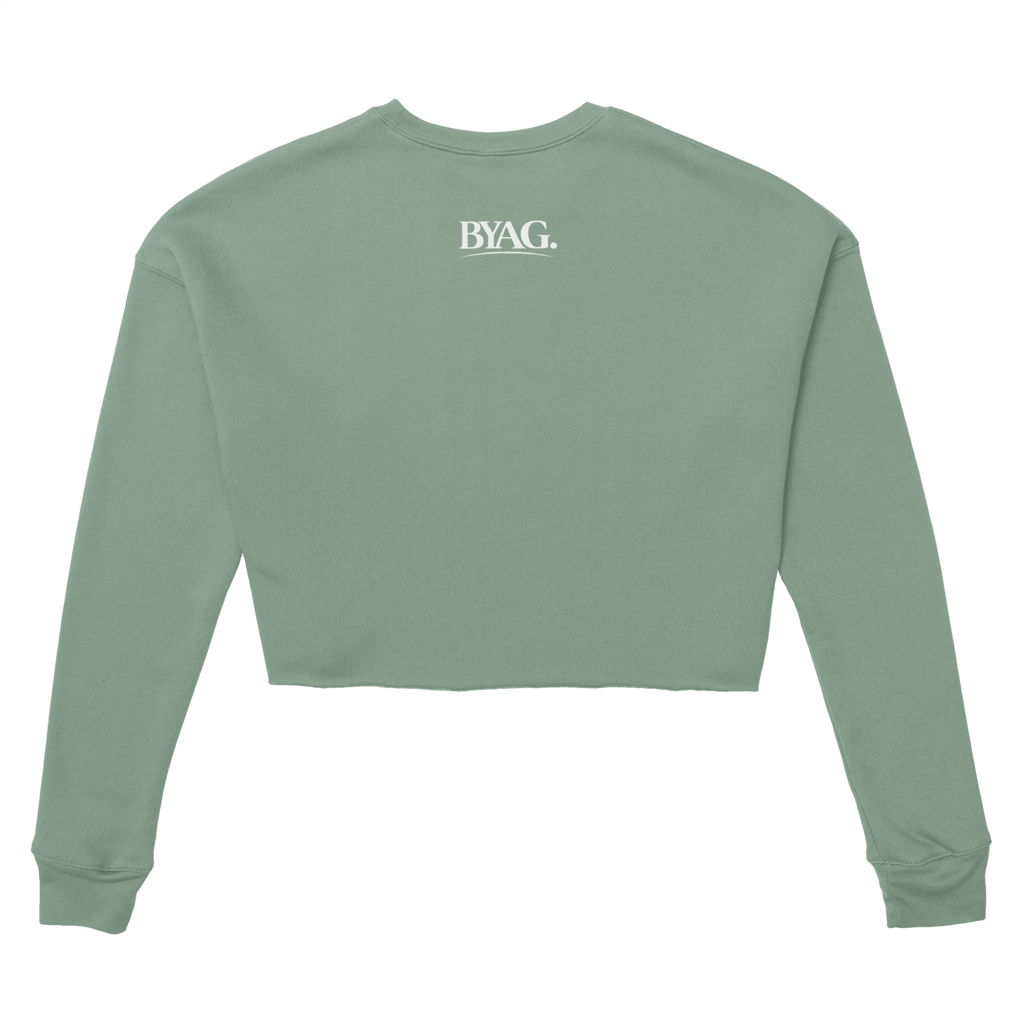 BYAG. Everyday Cropped Sweatshirt – Sage Green - BYAG.DEPrint MaterialBYAG.DEBYAG.DE#original_value#S