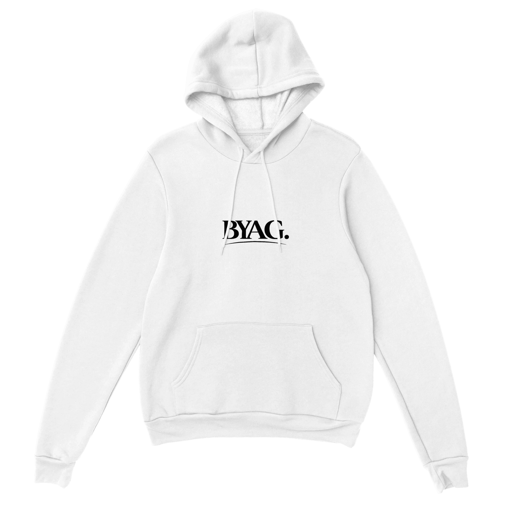 BYAG. Everyday Signature Hoodie – White - BYAG.DEPrint MaterialBYAG.DEBYAG.DE#original_value#S