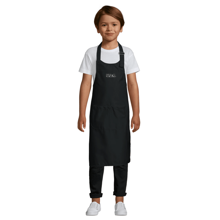 BYAG. Kids Apron with Pocket – Black