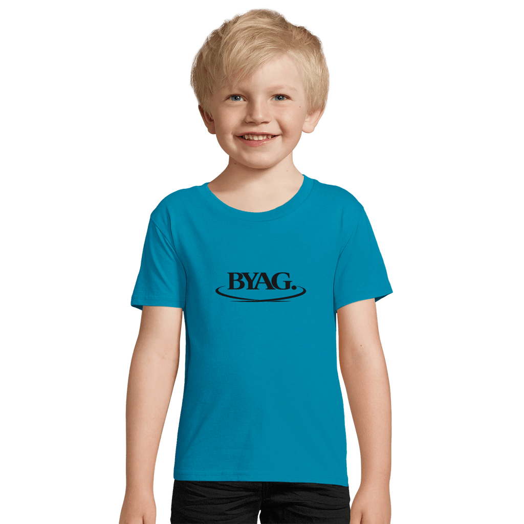 BYAG. Kids Organic T-Shirt – Aqua - BYAG.DEPrint MaterialBYAG.DEBYAG.DE#original_value#2Y