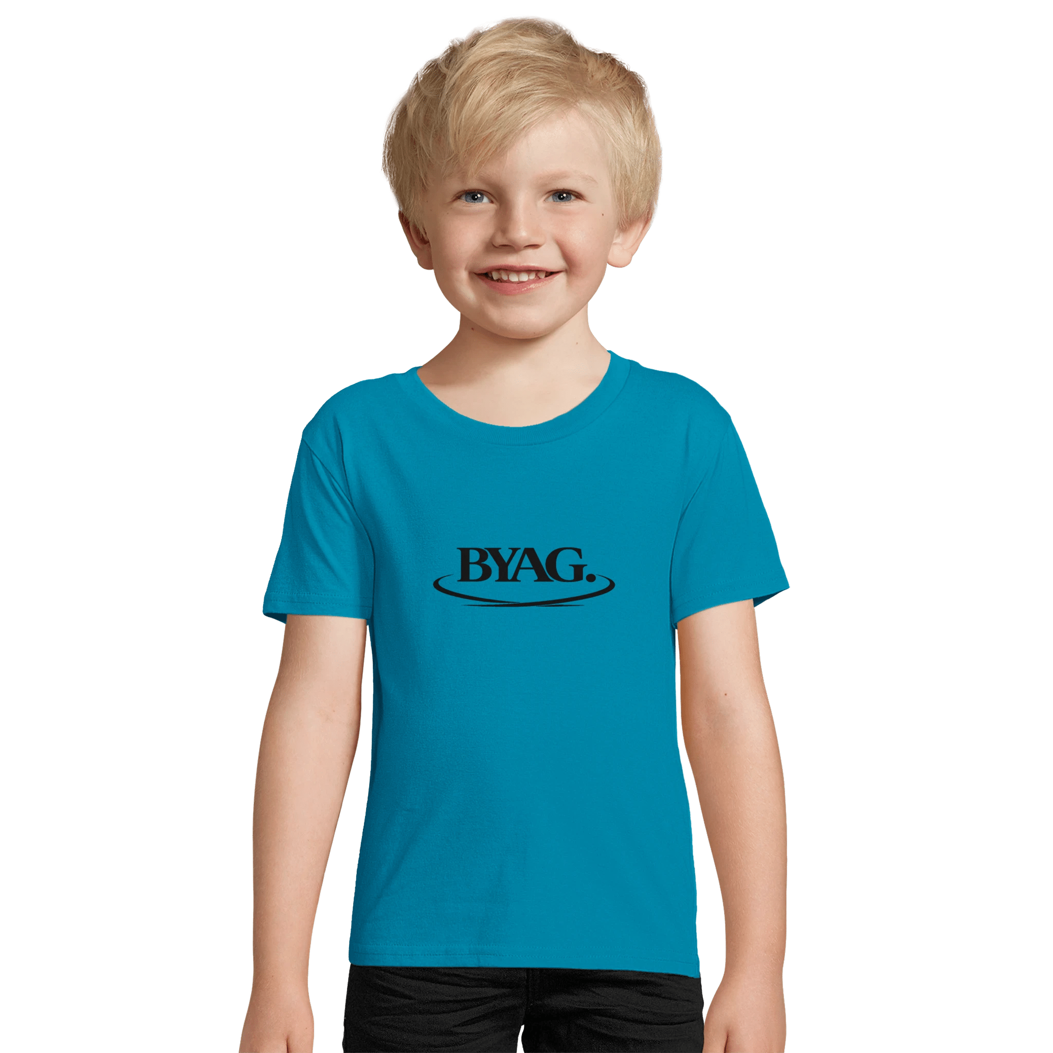 BYAG. Kids Organic T-Shirt – Aqua - BYAG.DEPrint MaterialBYAG.DEBYAG.DE#original_value#2Y