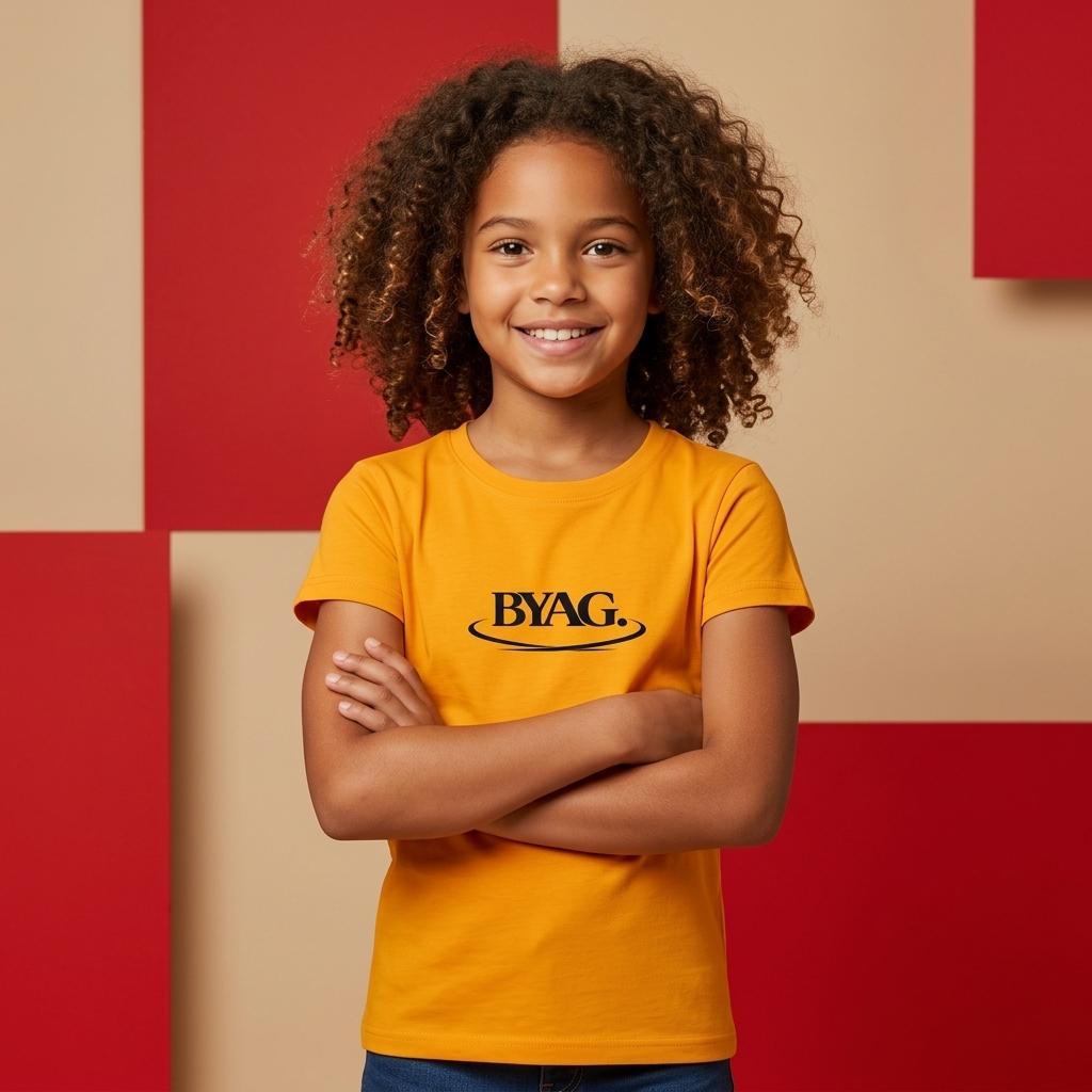 BYAG. Kids Organic T-Shirt – Gold - BYAG.DEPrint MaterialBYAG.DEBYAG.DE#original_value#2Y