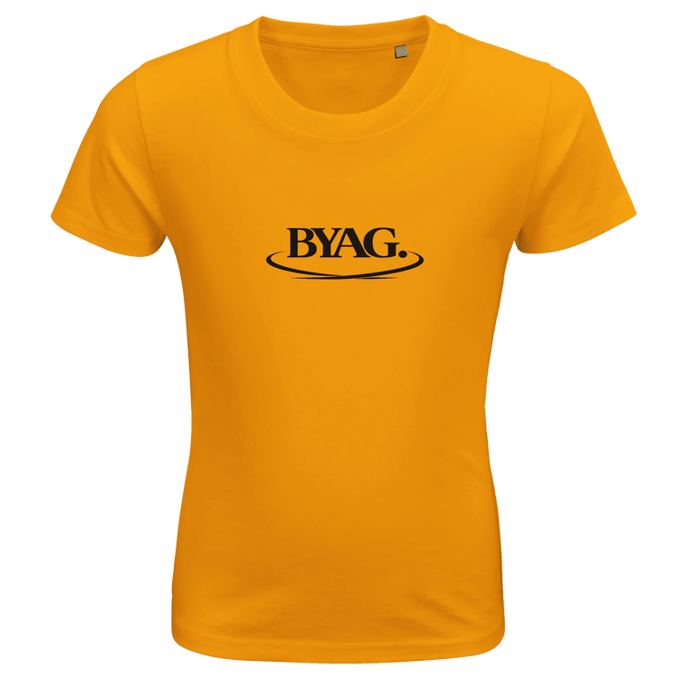 BYAG. Kids Organic T-Shirt – Gold