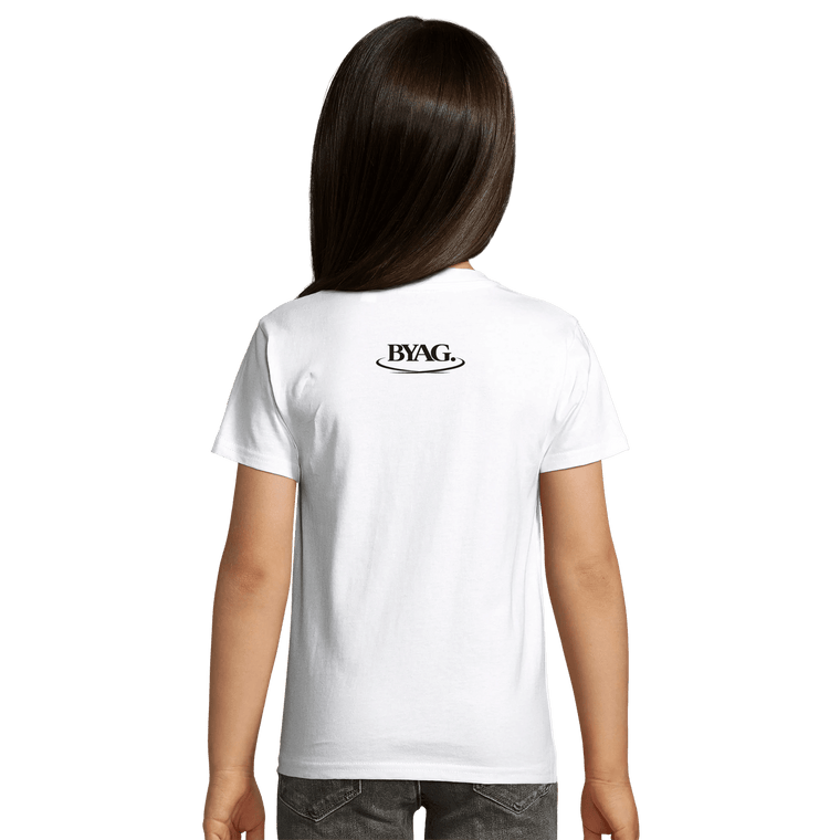 BYAG. Kids Organic T-Shirt – White