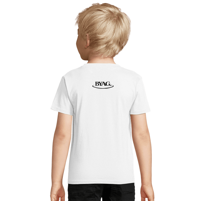 BYAG. Kids Organic T-Shirt – White