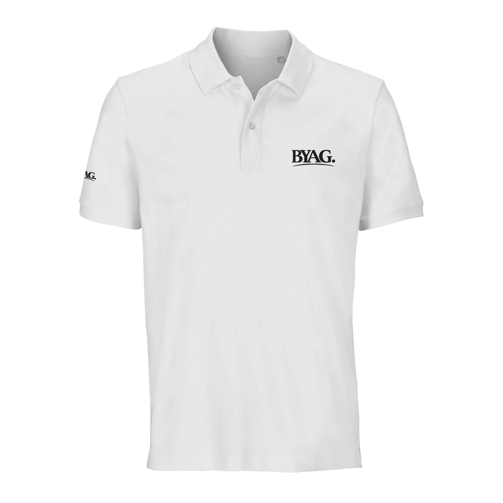 BYAG. Organic Polo Shirt – White - BYAG.DEPrint MaterialBYAG.DEBYAG.DE#original_value#XXS