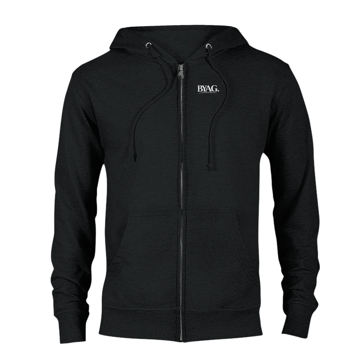 BYAG. Organic Zip Hoodie – Black - BYAG.DEPrint MaterialBYAG.DEBYAG.DE#original_value#S