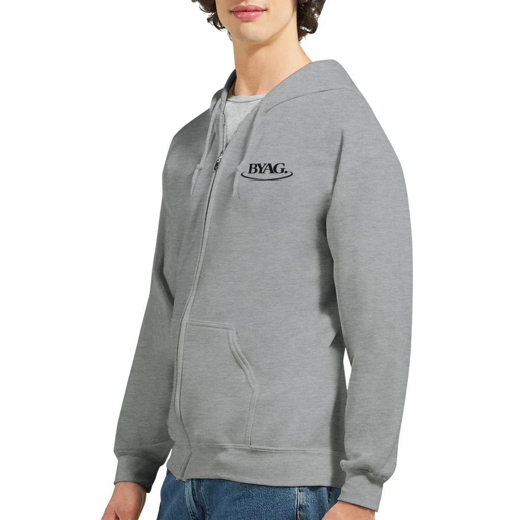 BYAG. Organic Zip Hoodie – Grey - BYAG.DEPrint MaterialBYAG.DEBYAG.DE#original_value#S