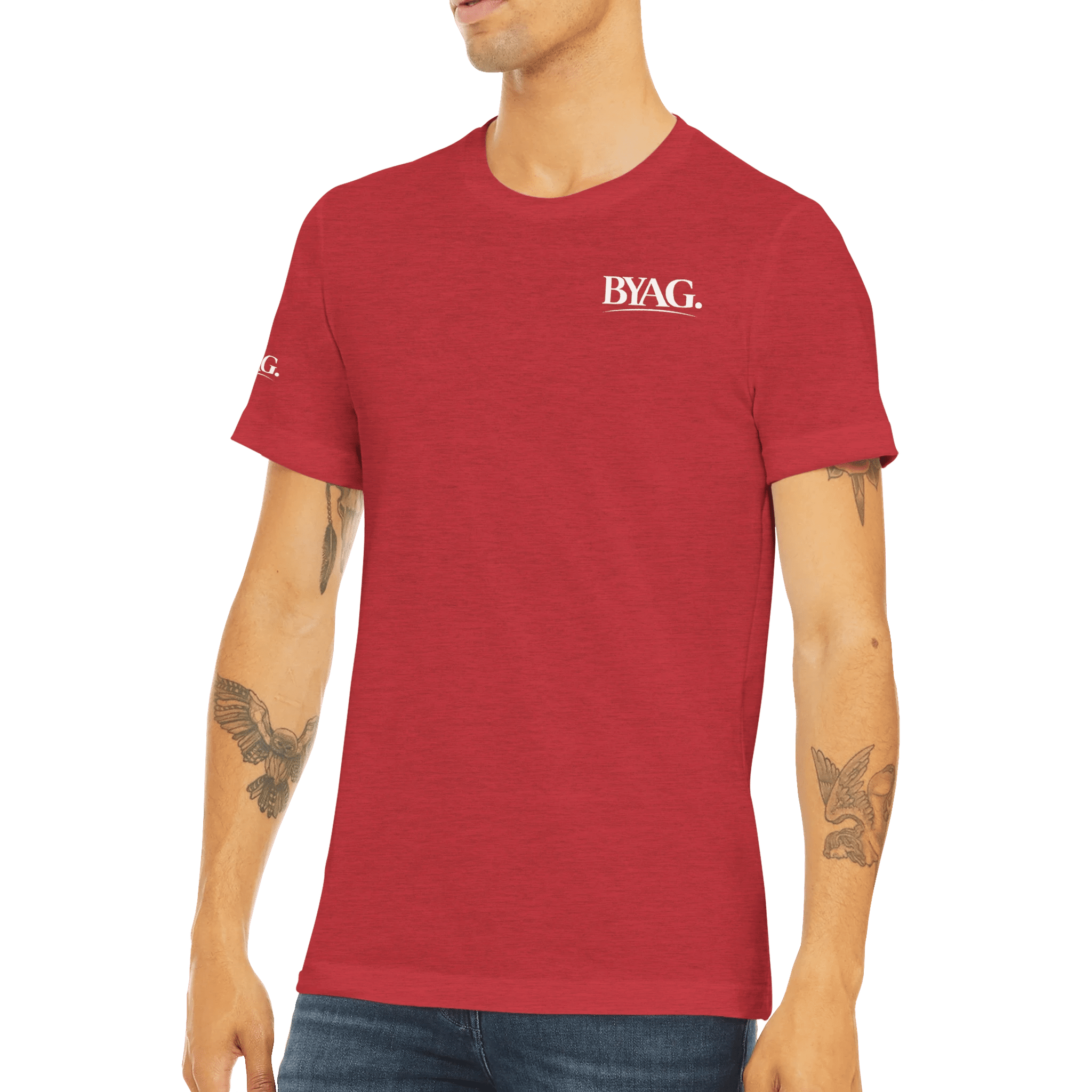 BYAG. Everyday Triblend T-Shirt – Red - BYAG.DEPrint MaterialBYAG.DEBYAG.DE#original_value#S