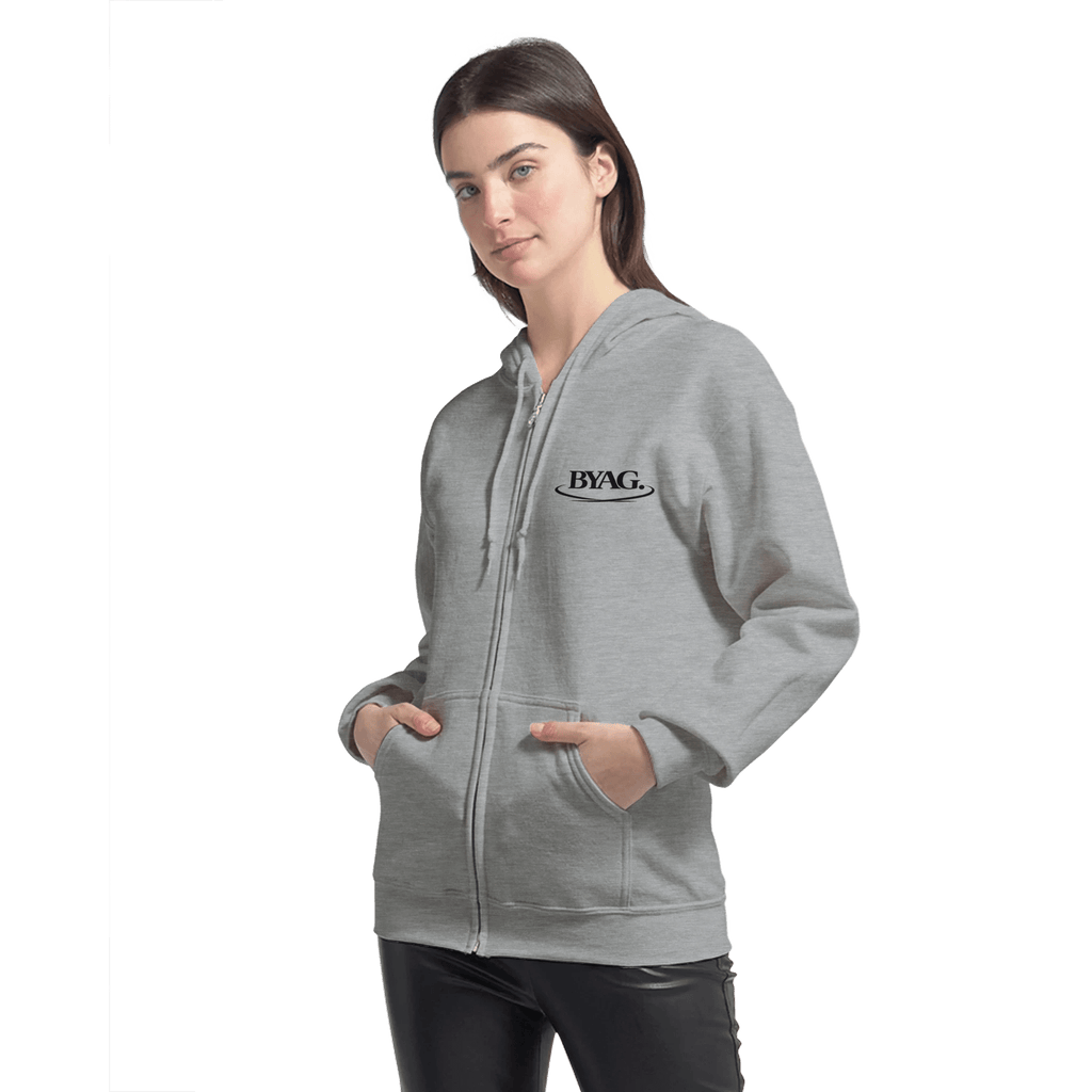 BYAG. Organic Zip Hoodie – Grey - BYAG.DEPrint MaterialBYAG.DEBYAG.DE#original_value#S