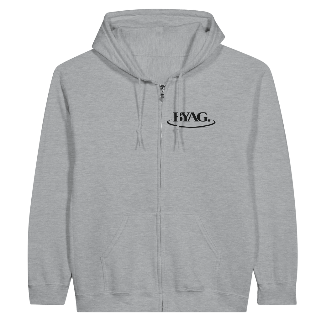 BYAG. Organic Zip Hoodie – Grey - BYAG.DEPrint MaterialBYAG.DEBYAG.DE#original_value#S