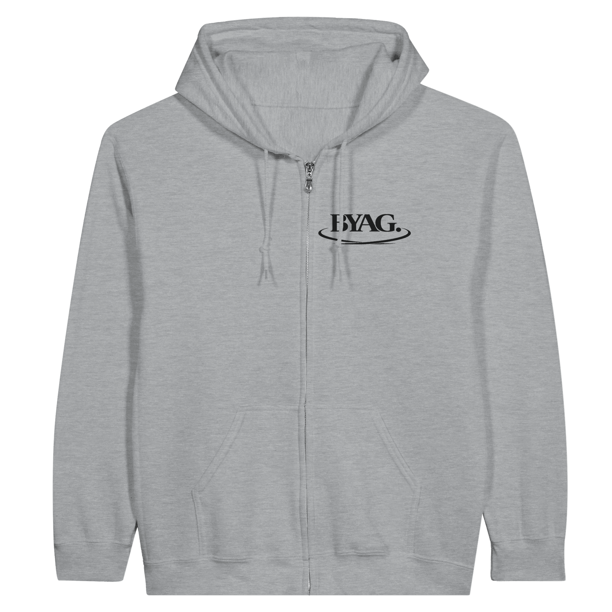 BYAG. Organic Zip Hoodie – Grey - BYAG.DEPrint MaterialBYAG.DEBYAG.DE#original_value#S