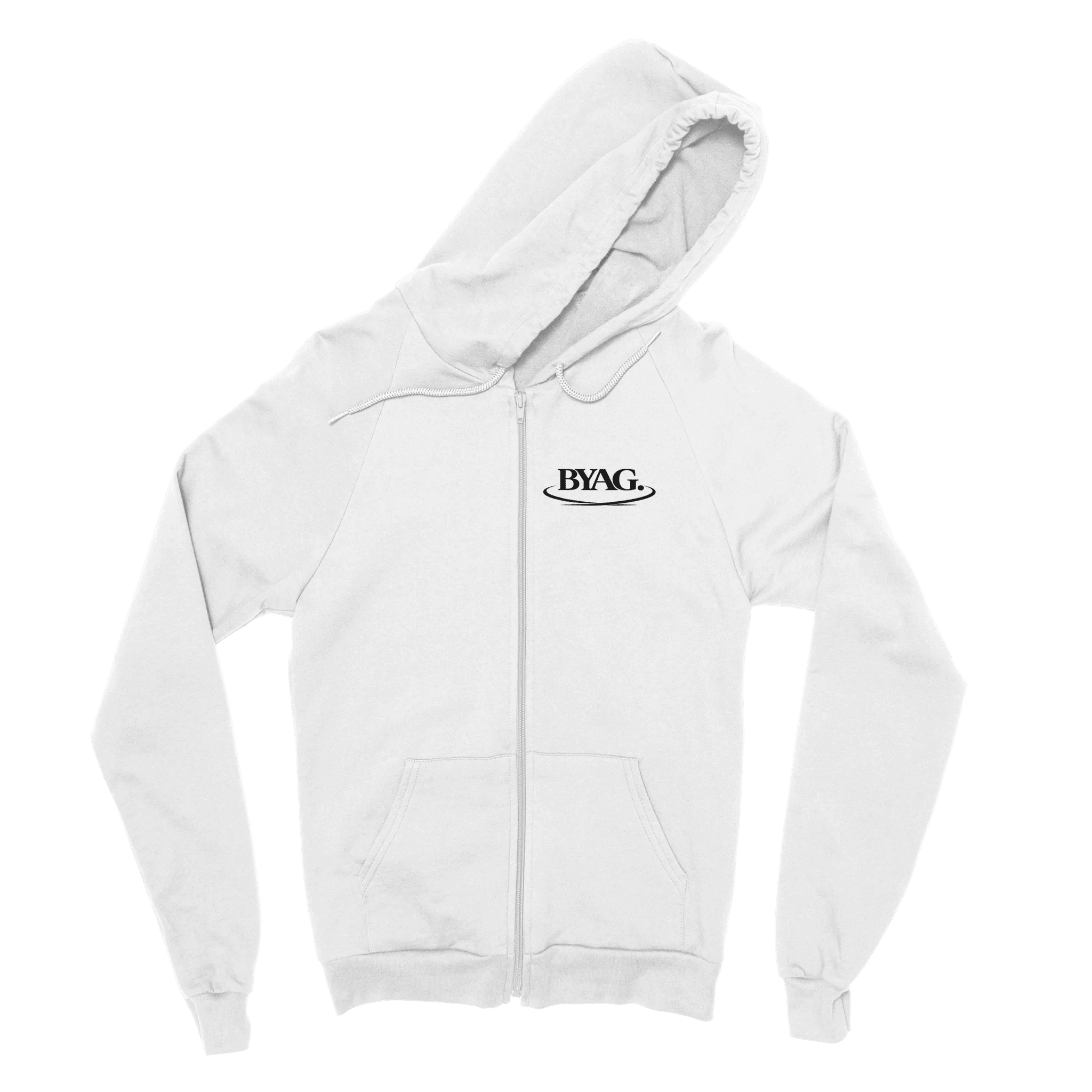BYAG. Organic Zip Hoodie – White - BYAG.DEPrint MaterialBYAG.DEBYAG.DE#original_value#S