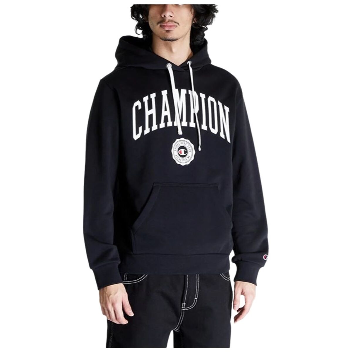 Champion Herren-Hoodie Schwarz – Produktbild 1
