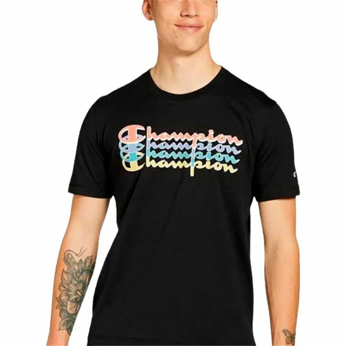Champion Kurzarm T-Shirt Rundhals Schwarz - BYAG.T-ShirtChampionBYAG.S6450820Champion Kurzarm T-Shirt Rundhals Schwarz – XSXS