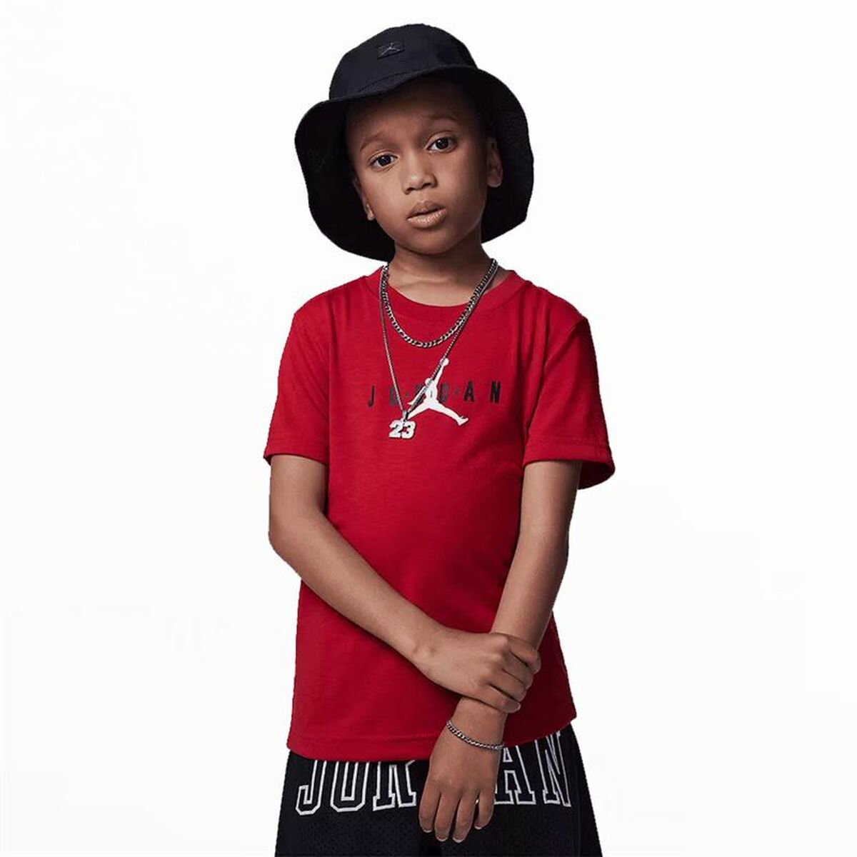 Jordan Kinder-Kurzarm-T-Shirt Jumpman Graphic Rot – Produktbild 1