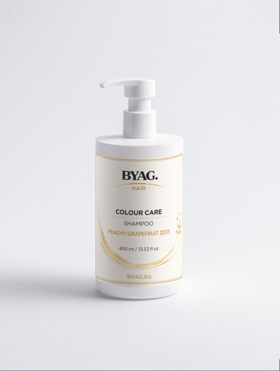 BYAG colour care shampoo peach grapefruit