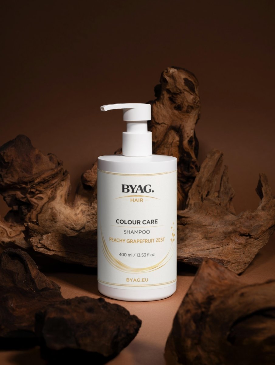 BYAG colour care shampoo peach grapefruit