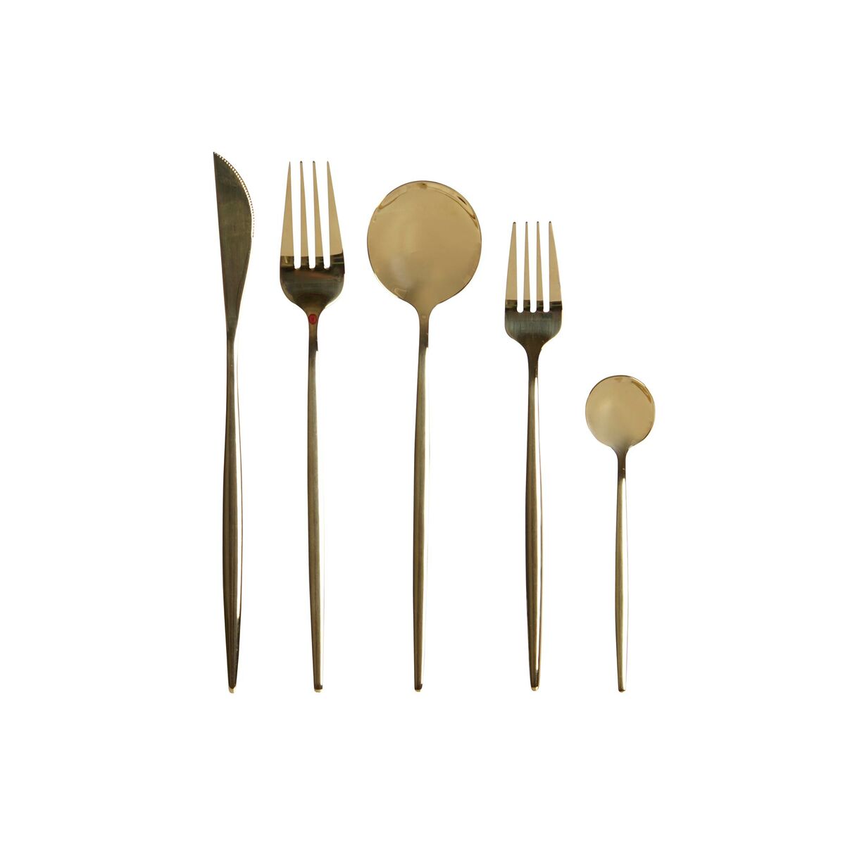 DKD Home Decor Cutlery Gold Edelstahl Stahl – Produktbild 1