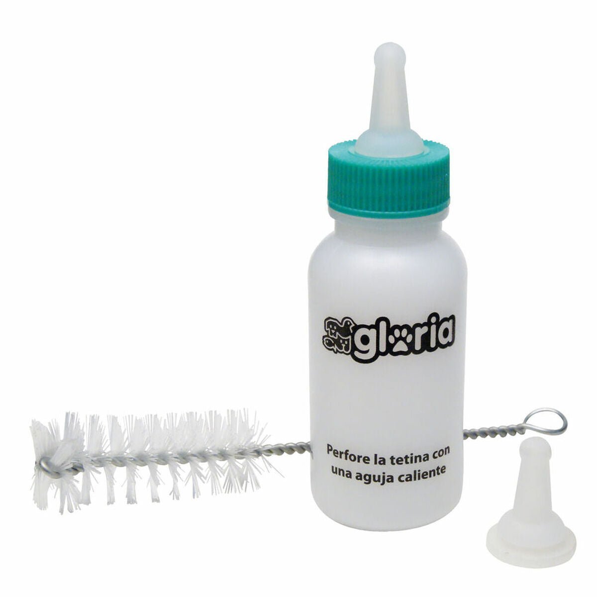 Gloria Babyflasche Weiß 50 ml Klein animals Puppies – Produktbild 1