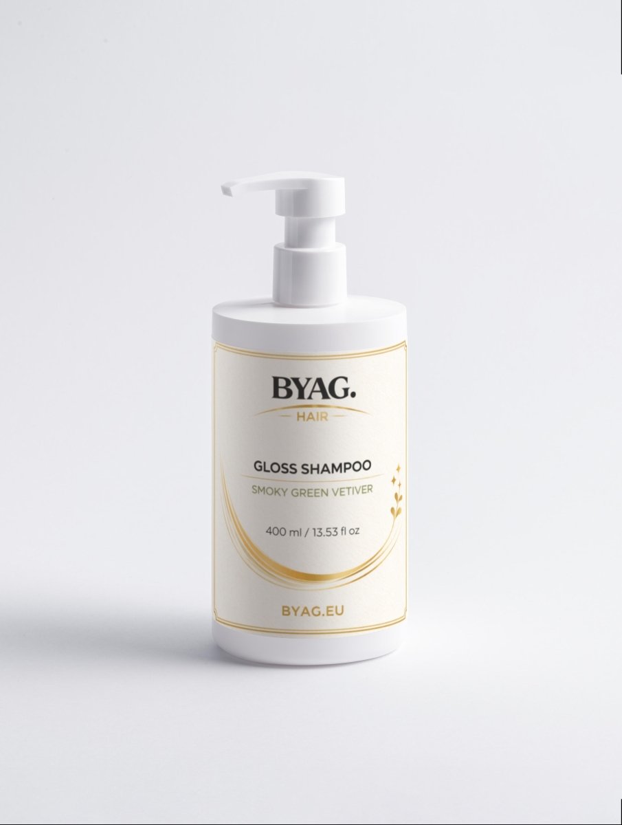 BYAG Gloss Shampoo Smoky Green Vetiver lifestyle image