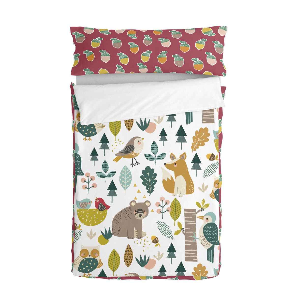 HappyFriday Gesteppte Bettwäsche mit Reißverschluss Moshi Harvestwood Mehrfarbig – Produktbild 1