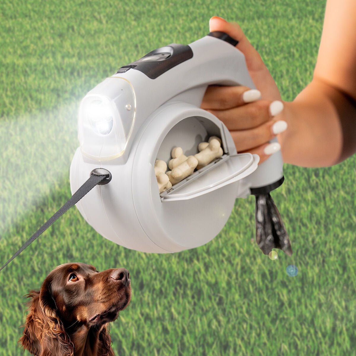 InnovaGoods 6-in-1 Retractable Hund Leash Leashic – Produktbild 1