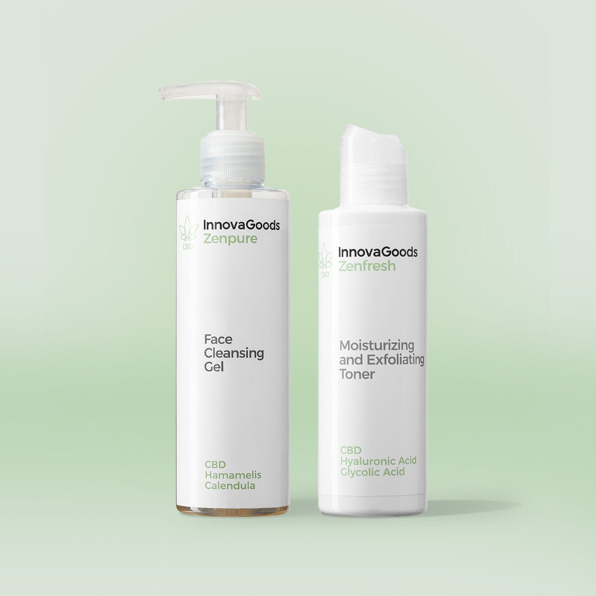 InnovaGoods Gesichtsreinigung Duo Packung CBD – Produktbild 1