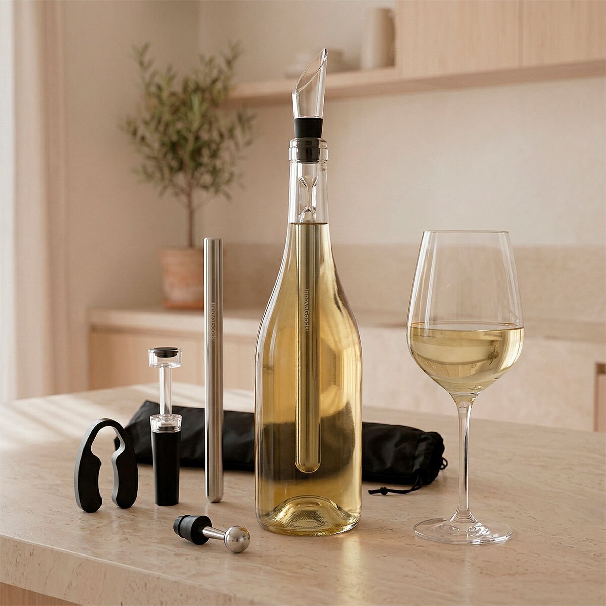 InnovaGoods Wein-Zubehör-Set Chillour – Produktbild 1