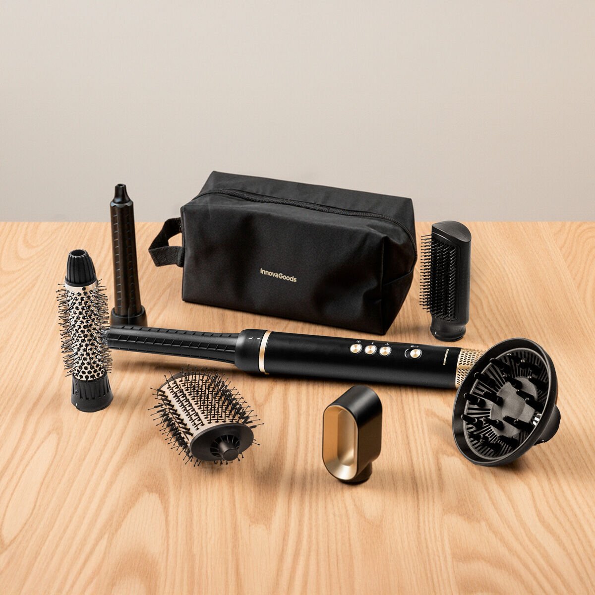 Ionic Multifunctional Air Trockner & Styler Bürste mit Coanda Technologie & 7 Zubehör Wavify – Produktbild 1