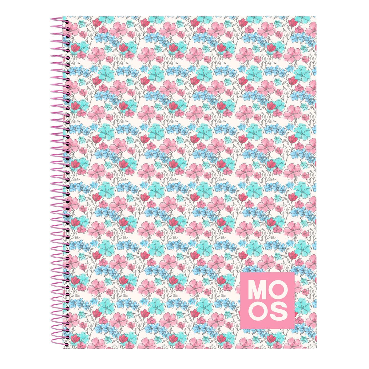 Moos Notizbuch Flores Mehrfarbig A4 120 Sheets – Produktbild 1