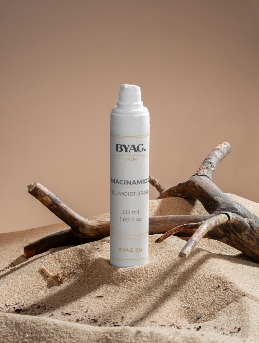 BYAG niacinamide gel moisturiser