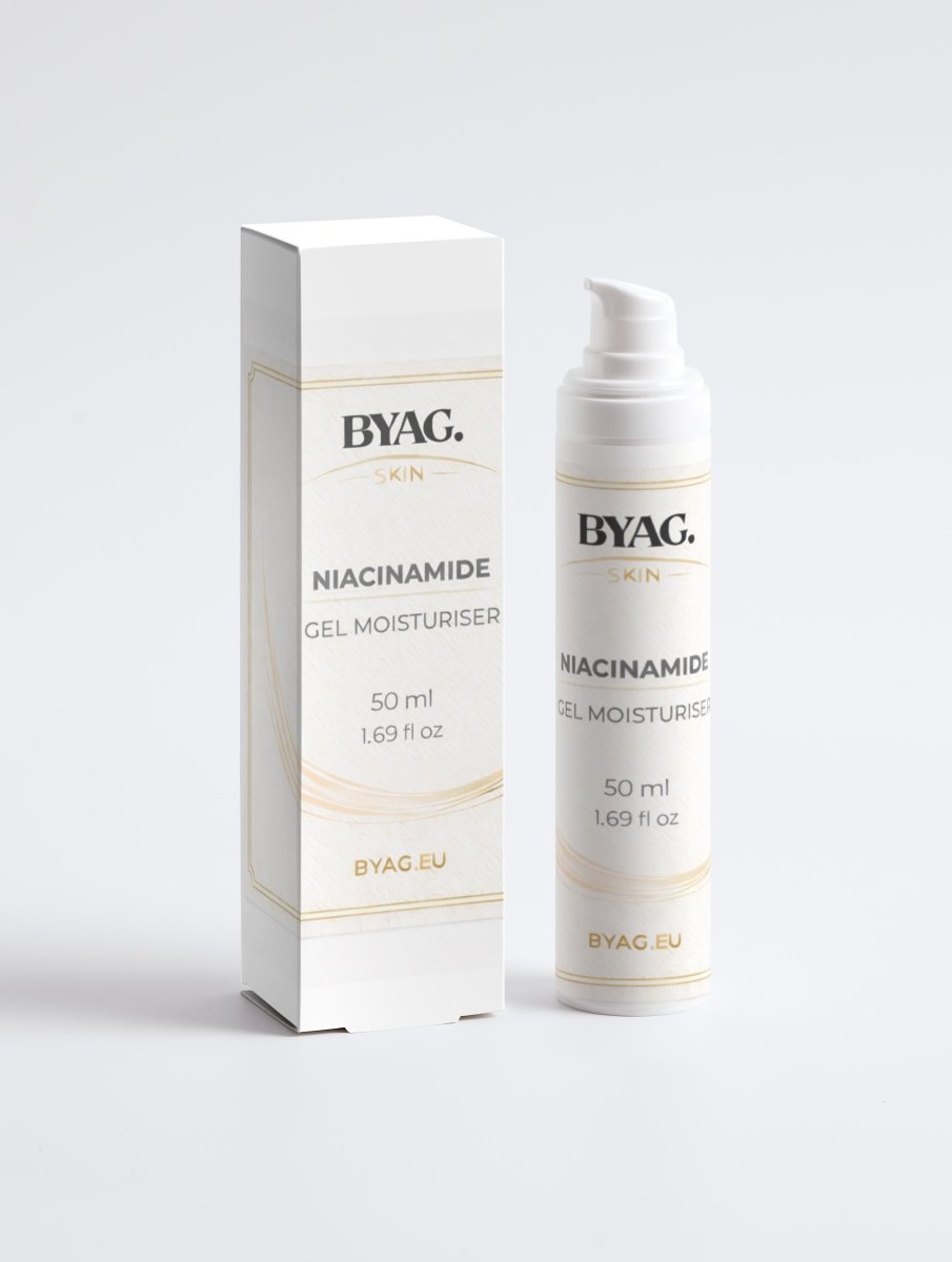 BYAG niacinamide gel moisturiser