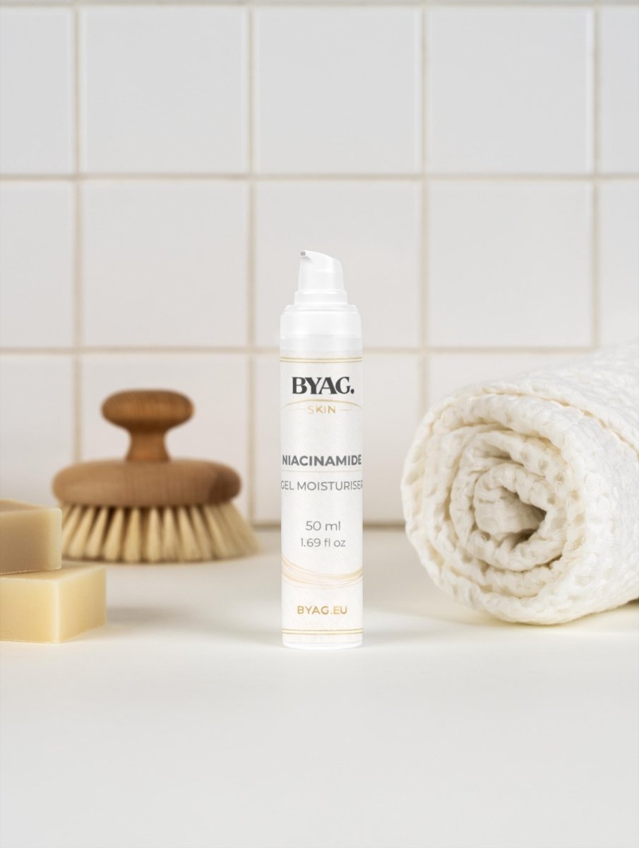 BYAG niacinamide gel moisturiser