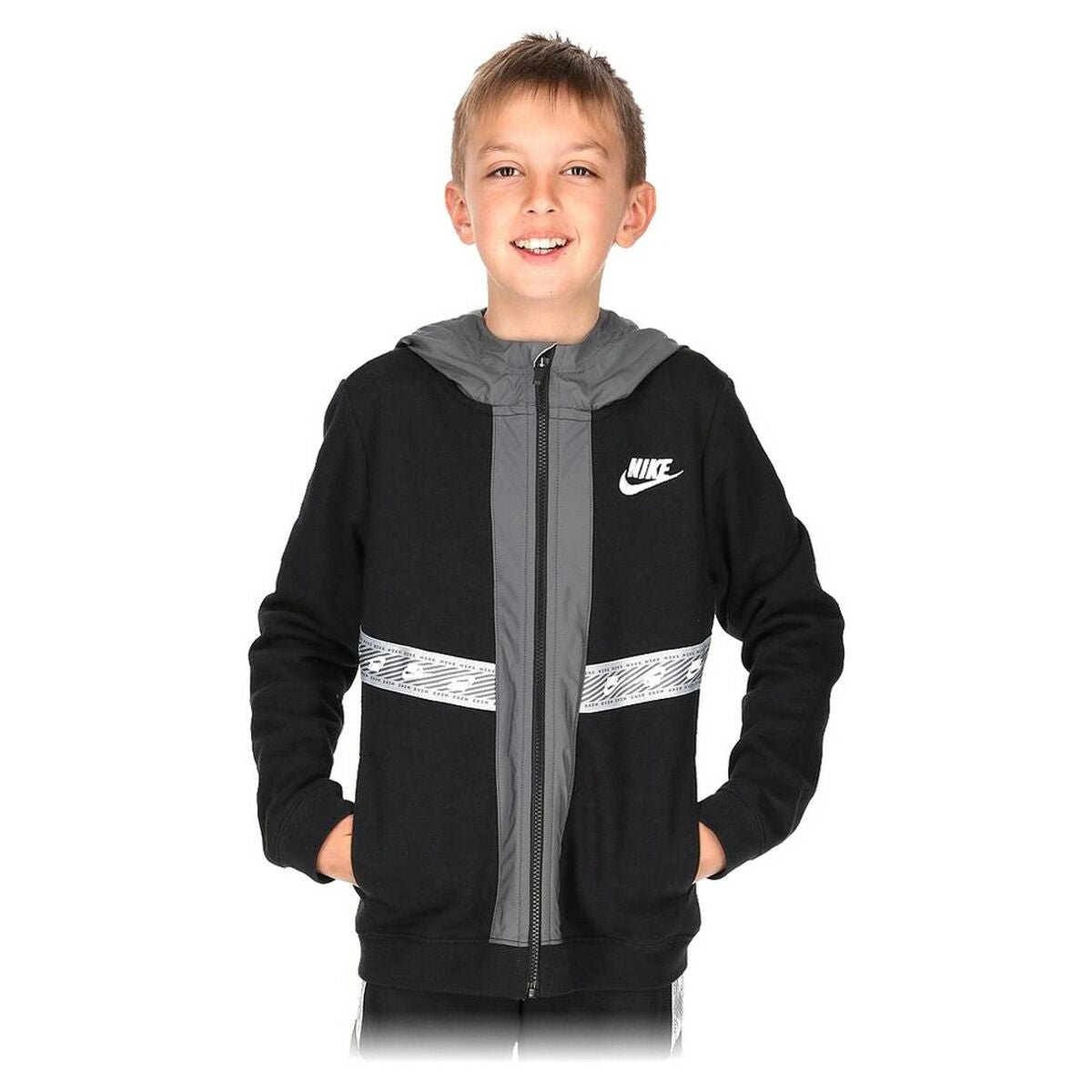 Nike Cotton Kids' Jacket - Black - BYAG.Kids' Jacket & OuterwearBigbuyBYAG.S2021082Nike Cotton Kids' Jacket - Black12 Years