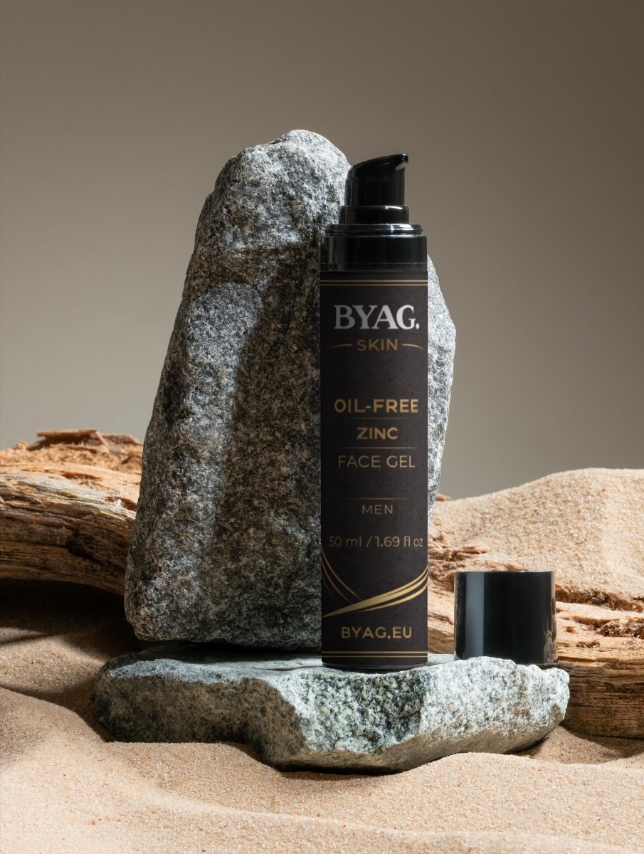 BYAG oil-free zinc face gel for men